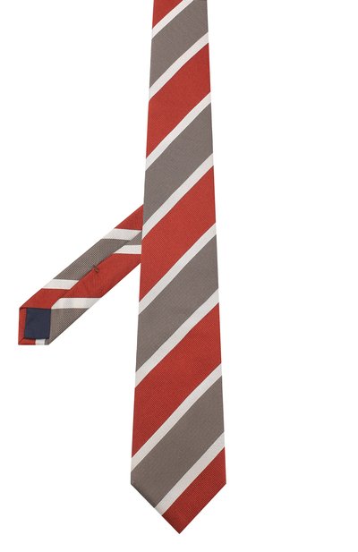 Шелковый галстук CORNELIANI оранжевого цвета по цене 11050 руб., арт. 85U302-0120319/00, фото 2 Шелковый галстук CORNELIANI, арт. 85U302-0120319/00, фото 2