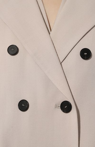 Жакет из вискозы и шерсти WINDSOR светло-серого цвета по цене 75500 руб., арт. 52 DS807 10014126, фото 5 Жакет из вискозы и шерсти WINDSOR, арт. 52 DS807 10014126, фото 5