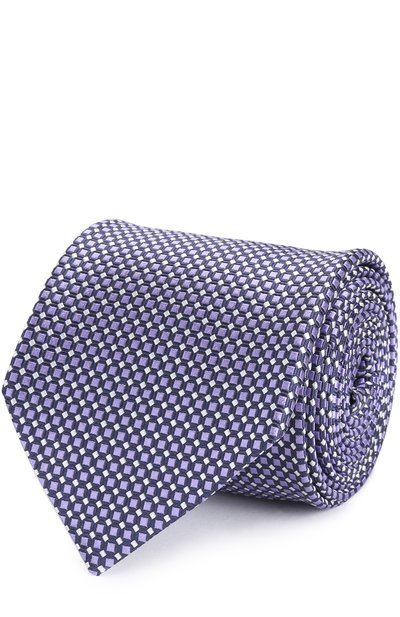 Мужской шелковый галстук с узором ZEGNA, арт. Z9D051L8