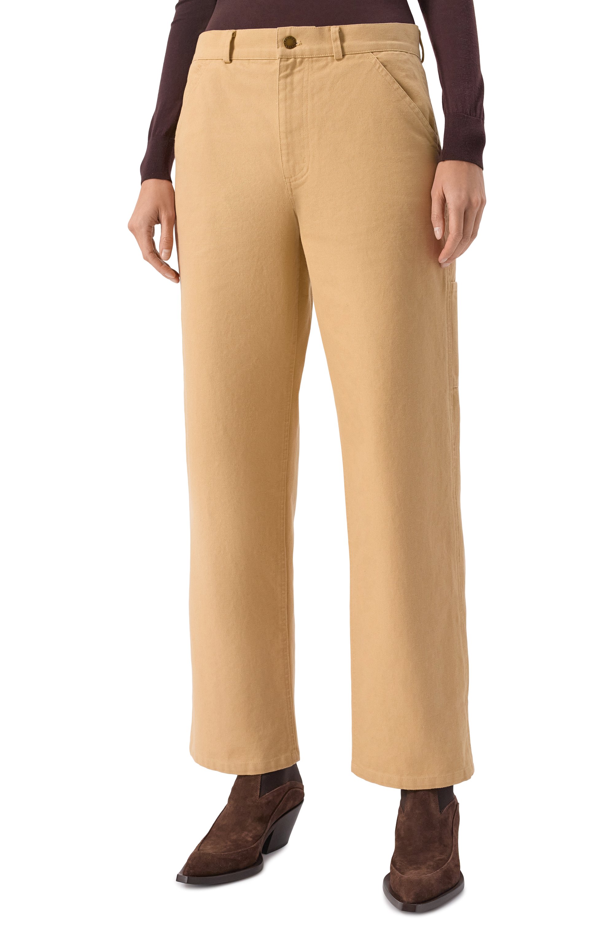 Хлопковые брюки SPORTY AND RICH, арт. PA04865305BE09, фото 3