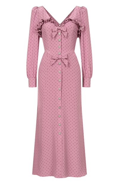 Женское шелковое платье ALESSANDRA RICH, арт. FABX4314/F4686