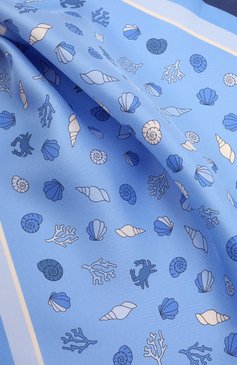 Мужской шелковый платок ZEGNA голубого цвета, арт. Z3J07A/39A | Фото 2 (Материал: Текстиль, Шелк; Нос: Не проставлено)