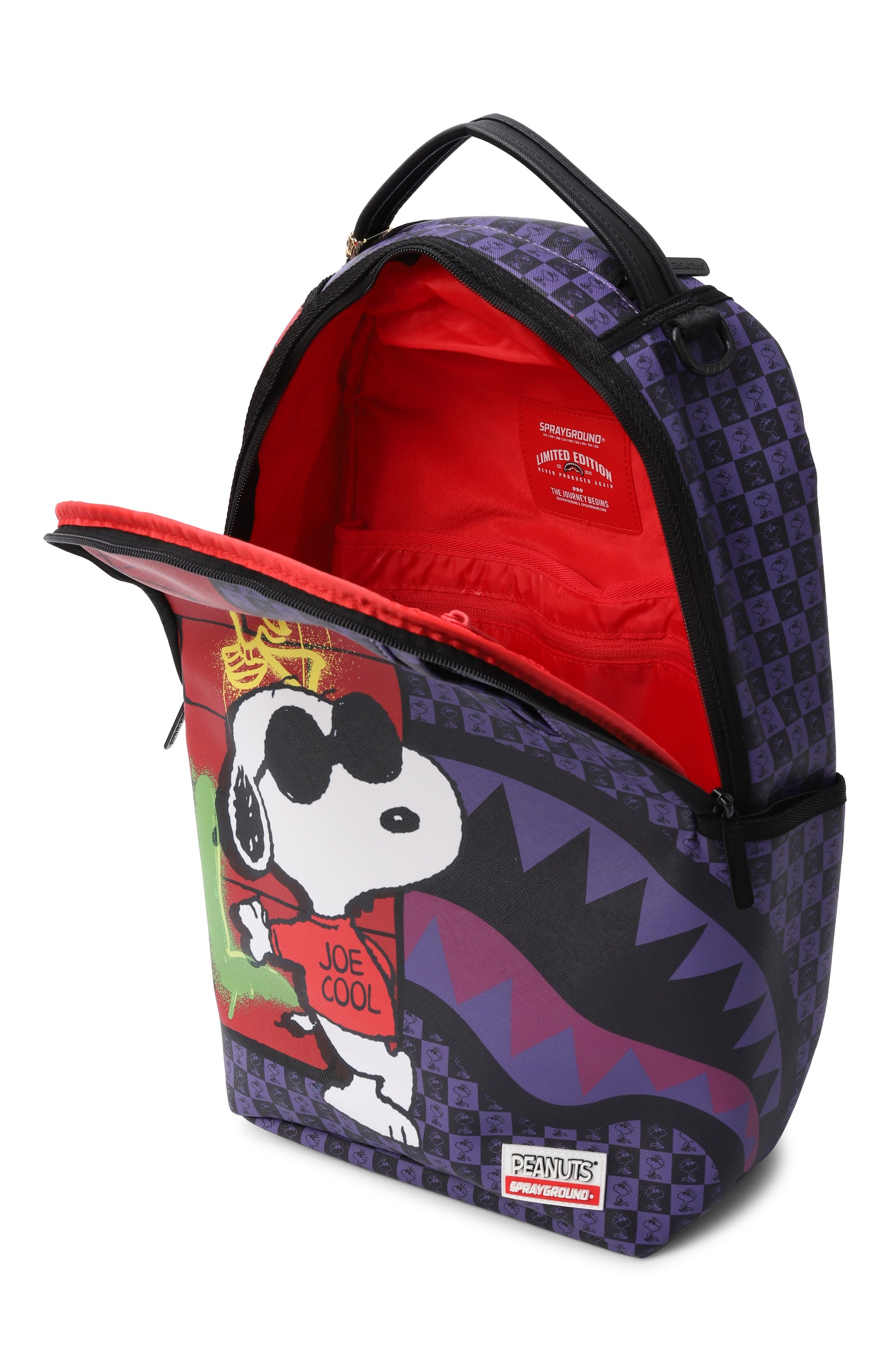 Рюкзак snoopy joe cool SPRAYGROUND фиолетового цвета по цене 19350 руб., арт. 910B7159NSZ/J0E C00L BACKPACK, фото 3 Рюкзак snoopy joe cool SPRAYGROUND, арт. 910B7159NSZ/J0E C00L BACKPACK, фото 3