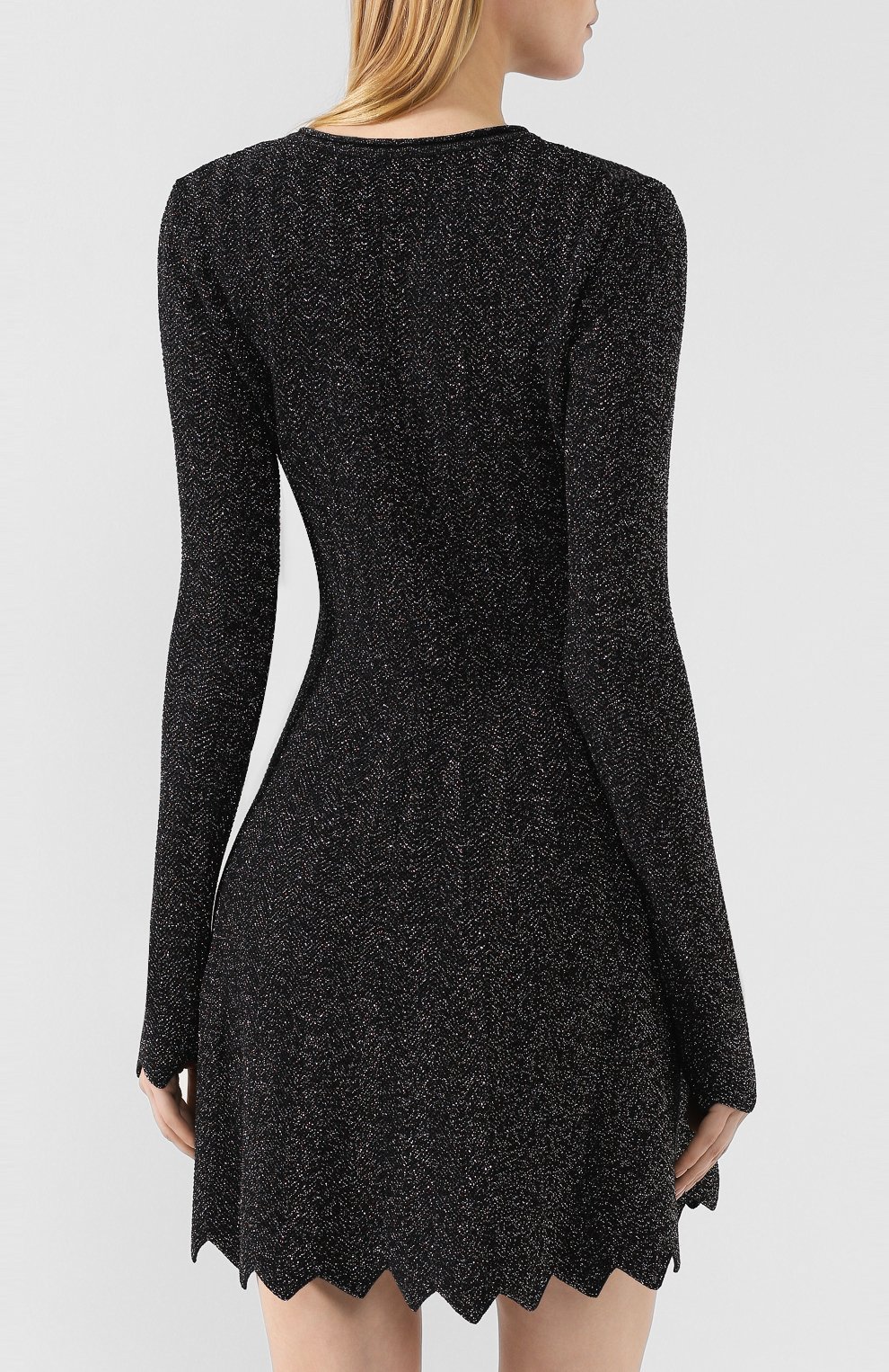 Платье из смеси шерсти и вискозы SONIA RYKIEL черного цвета по цене 98250 руб., арт. 13397413-IA, фото 4 Платье из смеси шерсти и вискозы SONIA RYKIEL, арт. 13397413-IA, фото 4