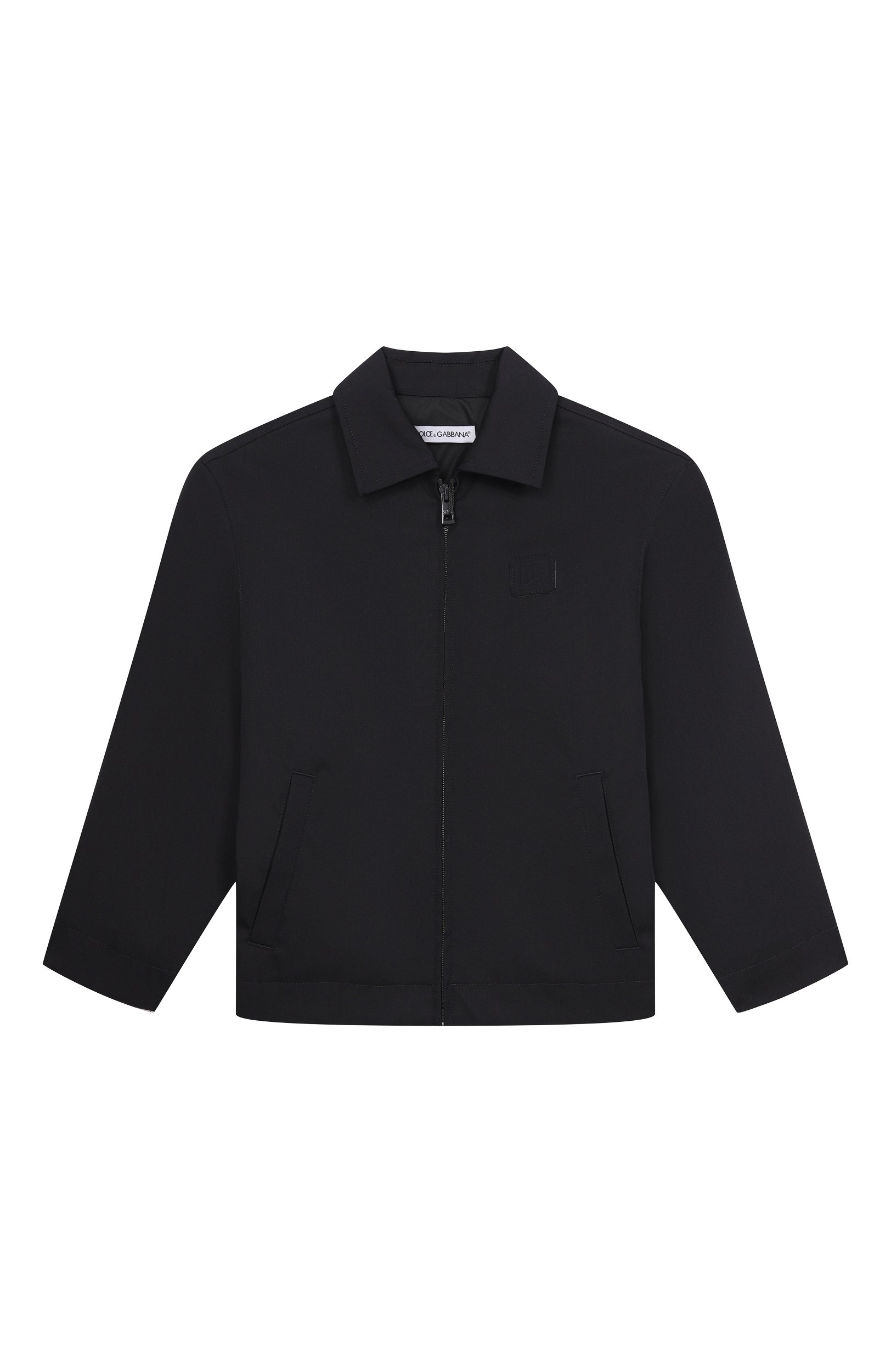 Шерстная куртка DOLCE & GABBANA темно-синего цвета по цене 71950 руб., арт. L42BA5/FUZEM_001, фото 1 Шерстная куртка DOLCE & GABBANA, арт. L42BA5/FUZEM_001, фото 1