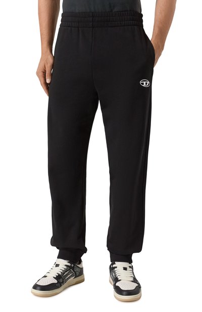 Хлопковые джоггеры DIESEL черного цвета по цене 18450 руб., арт. A19417/0BMBJ, фото 3 Хлопковые джоггеры DIESEL, арт. A19417/0BMBJ, фото 3