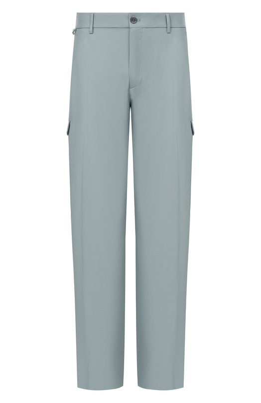 Брюки-карго из шерсти и шелка Stefano Ricci M1T6100142/WK002U Голубой M1T6100142/WK002U