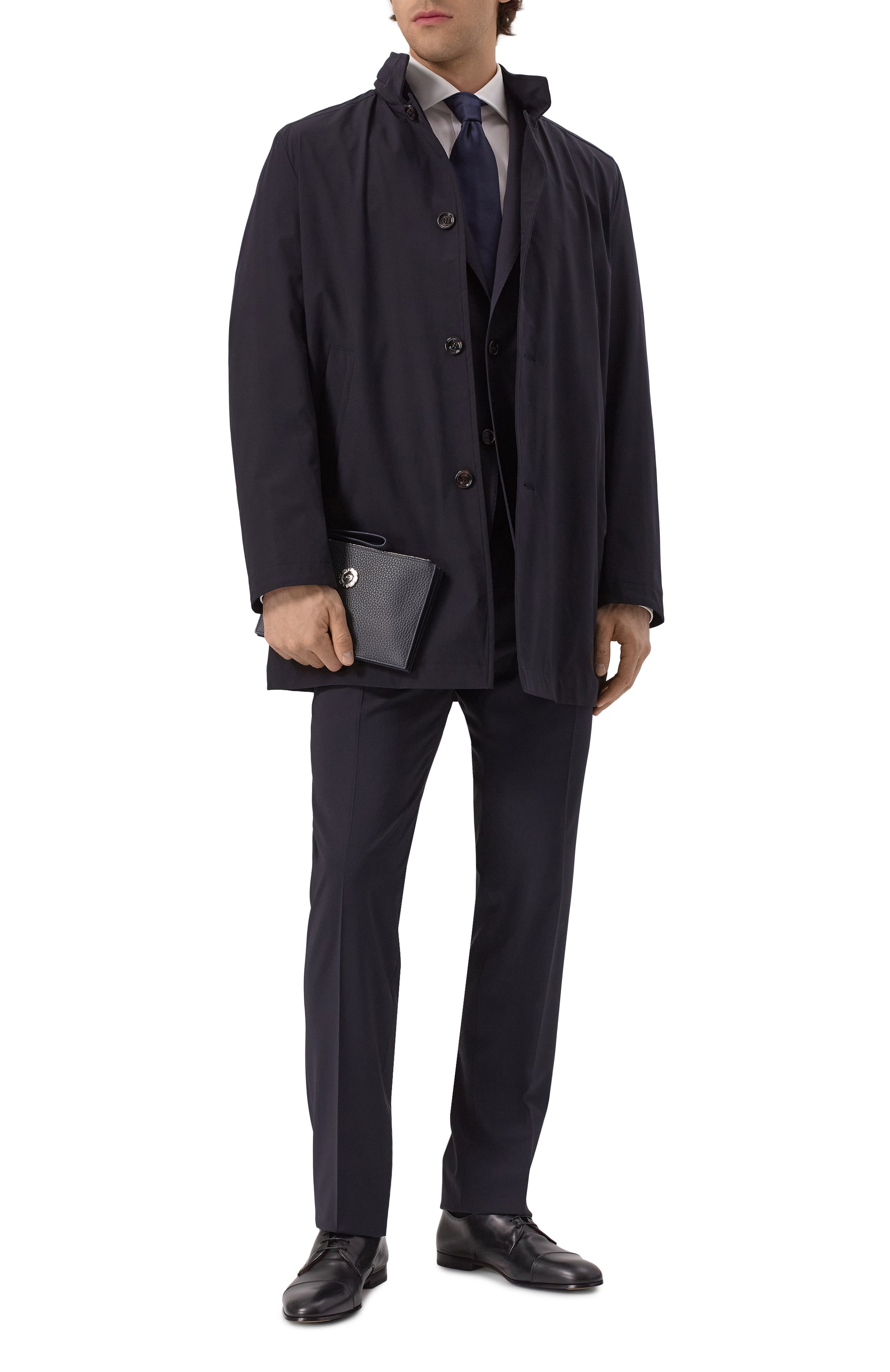 Борсетка STEFANO RICCI темно-синего цвета по цене 189500 руб., арт. PP446G9P/VD, фото 7 Борсетка STEFANO RICCI, арт. PP446G9P/VD, фото 7