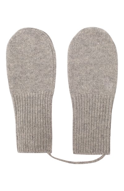 Кашемировые варежки OSCAR ET VALENTINE серого цвета по цене 7000 руб., арт. MOU01withoutthumb, фото 2 Кашемировые варежки OSCAR ET VALENTINE, арт. MOU01withoutthumb, фото 2