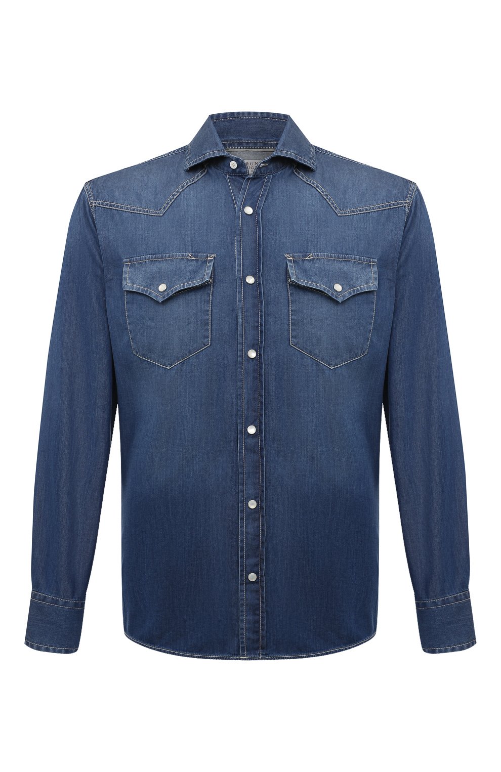 Джинсовая рубашка BRUNELLO CUCINELLI, арт. MR683B2036, фото 1