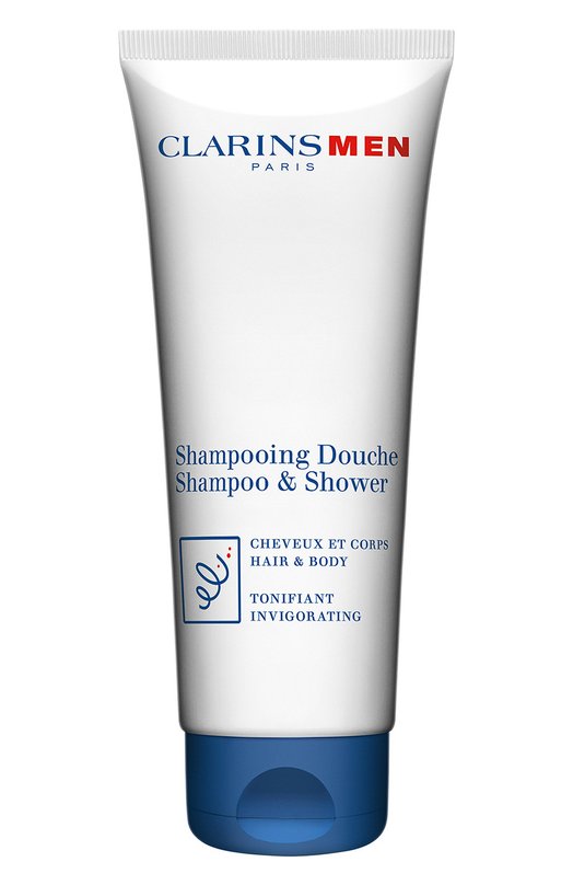 фото Тонизирующий шампунь-гель для волос и тела men shampooing douche (200 ml) clarins