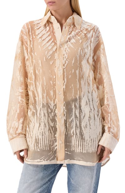 Хлопковая блузка c-overy DIESEL, арт. A21578/0SHAY, фото 3