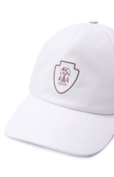 Бейсболка BRUNELLO CUCINELLI белого цвета по цене 59400 руб., арт. MCAP9911T, фото 3 Бейсболка BRUNELLO CUCINELLI, арт. MCAP9911T, фото 3