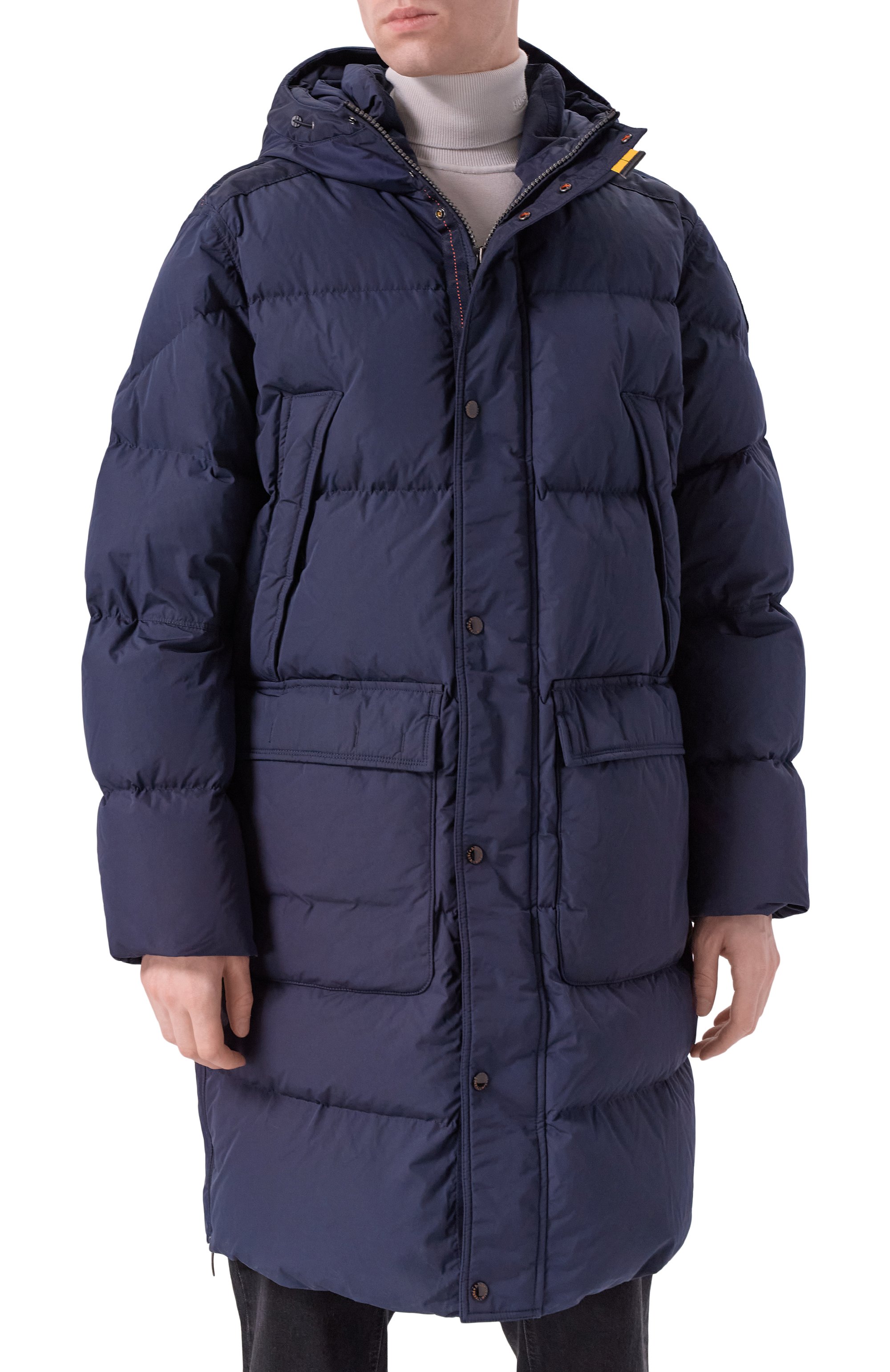 Пуховик PARAJUMPERS темно-синего цвета по цене 133000 руб., арт. 25WMPMPUHF04, фото 3 Пуховик PARAJUMPERS, арт. 25WMPMPUHF04, фото 3