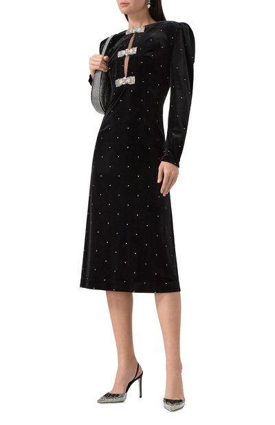 Бархатное платье с отделкой стразами BOTROIS, арт. SKU5114154362, фото 2