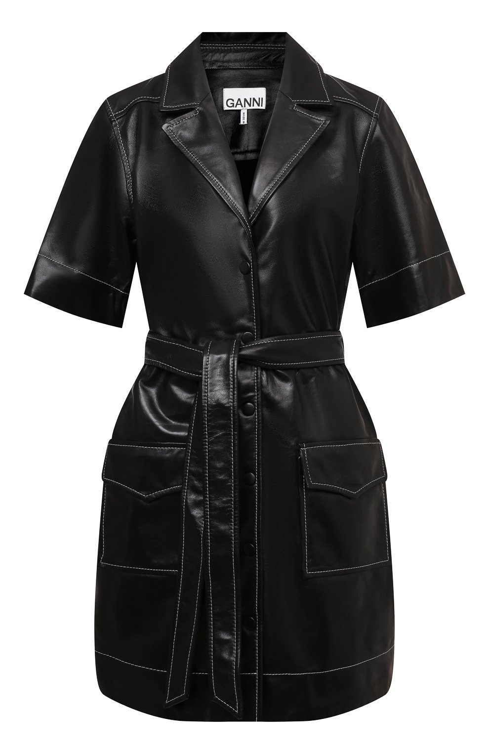 Кожаное платье GANNI, арт. F5969, фото 1