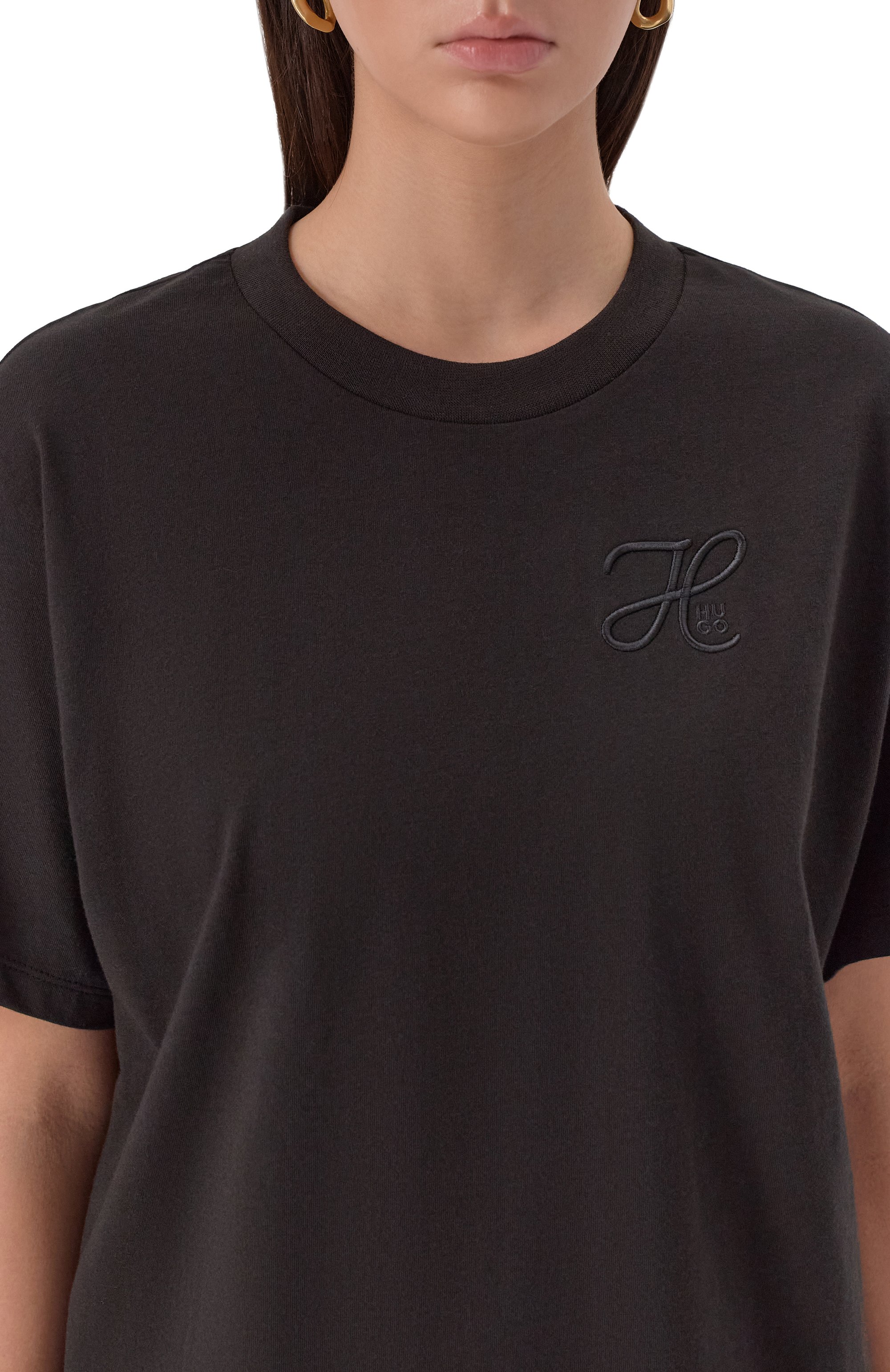 Хлопковая футболка HUGO, арт. 50550901, фото 5