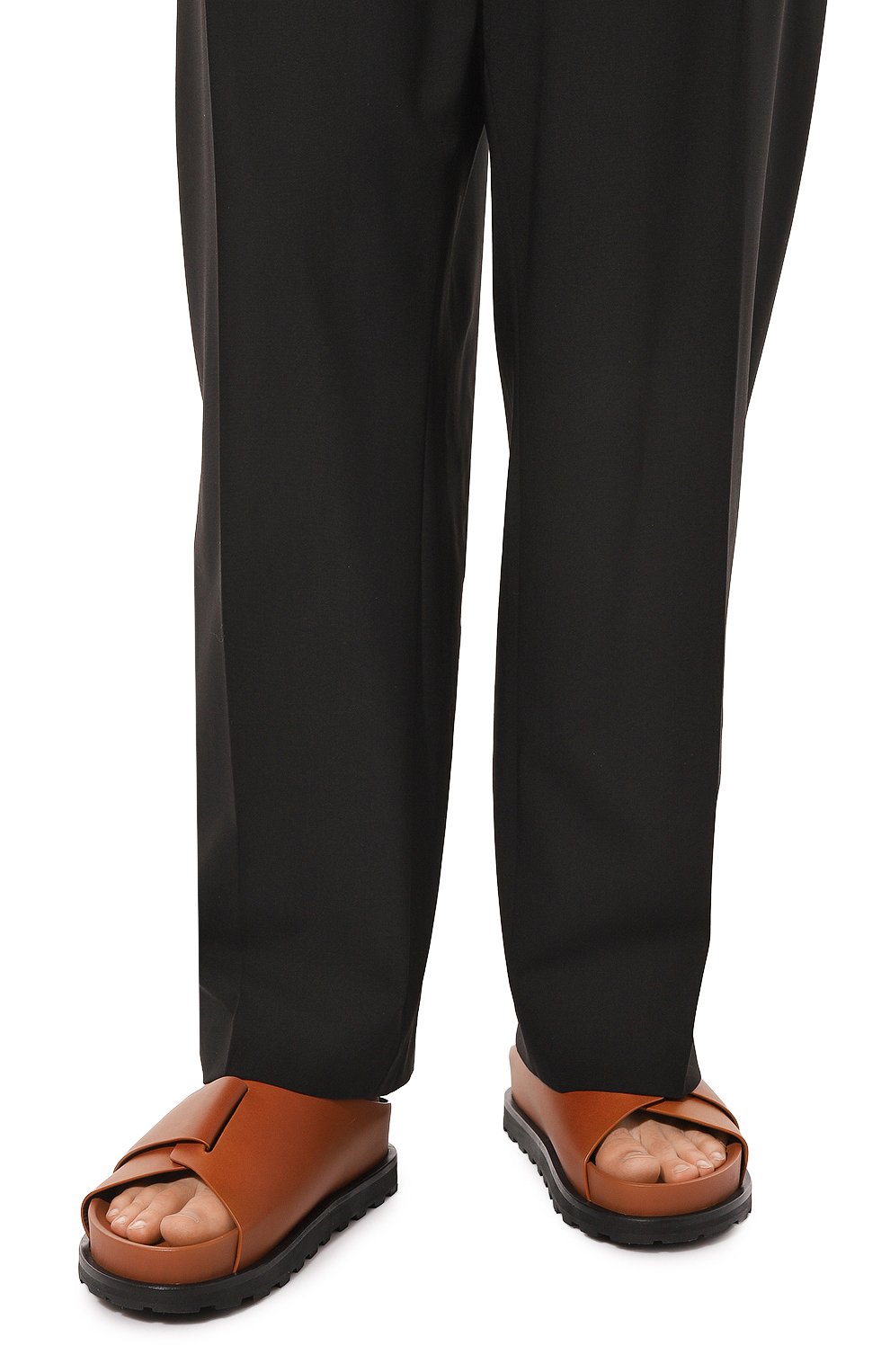 Кожаные шлепанцы JIL SANDER, арт. J50WX0003/P0503, фото 3
