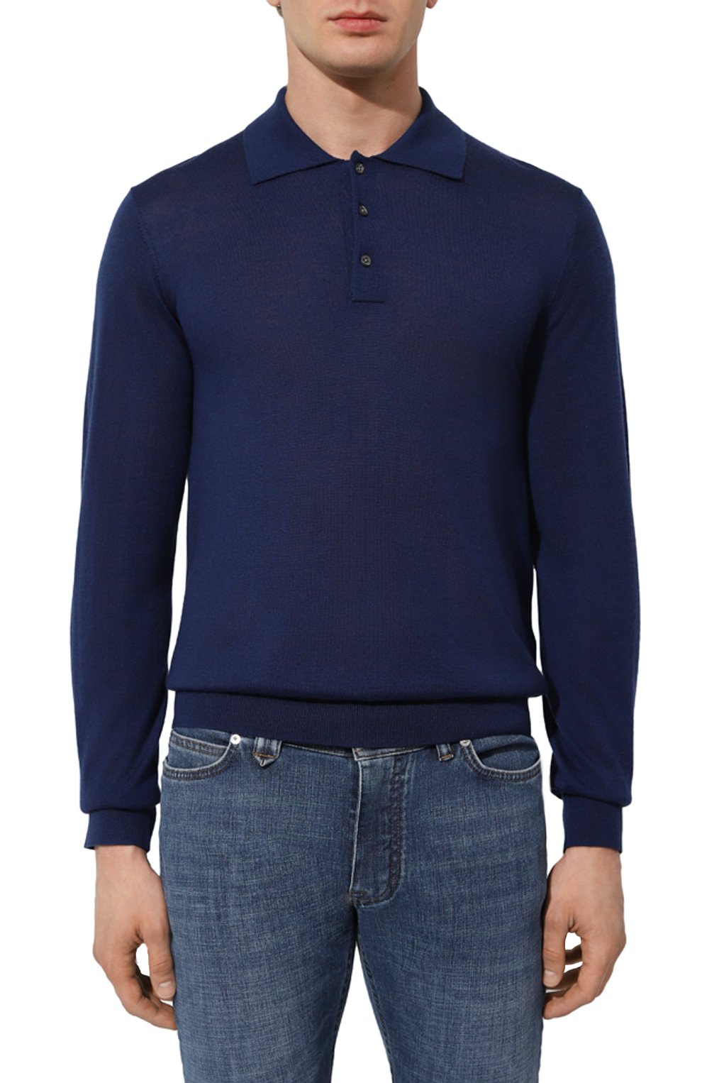 Поло из кашемира и шелка CORNELIANI, арт. 93M539-9325129, фото 3