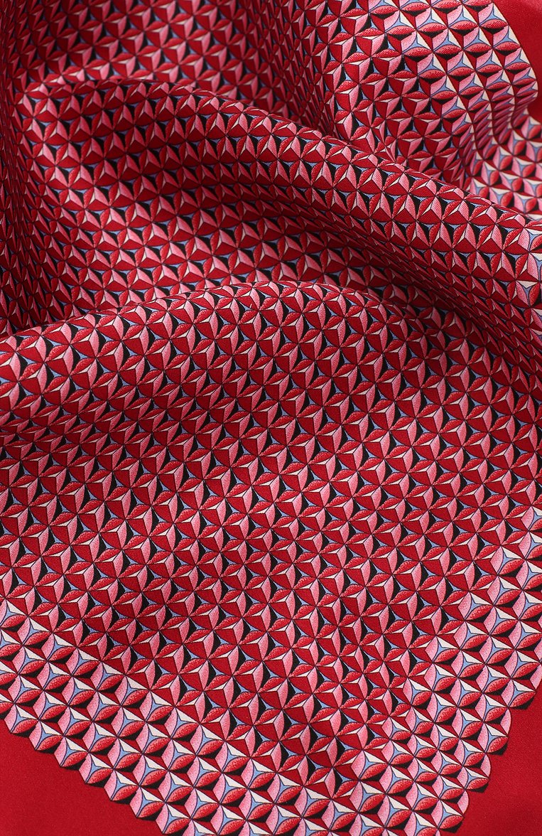 Мужской комплект из галстука и платка LANVIN красного цвета, арт. 4150/TIE SET | Фото 5 (Материал: Текстиль, Шелк; Нос: Не проставлено)