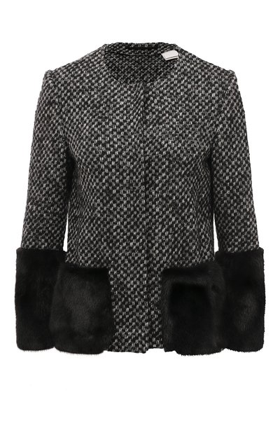 Жакет с меховой отделкой KITON, арт. D38502E/2I16, фото 1