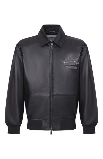 Мужской кожаный бомбер ICEBERG, арт. Z020/6805
