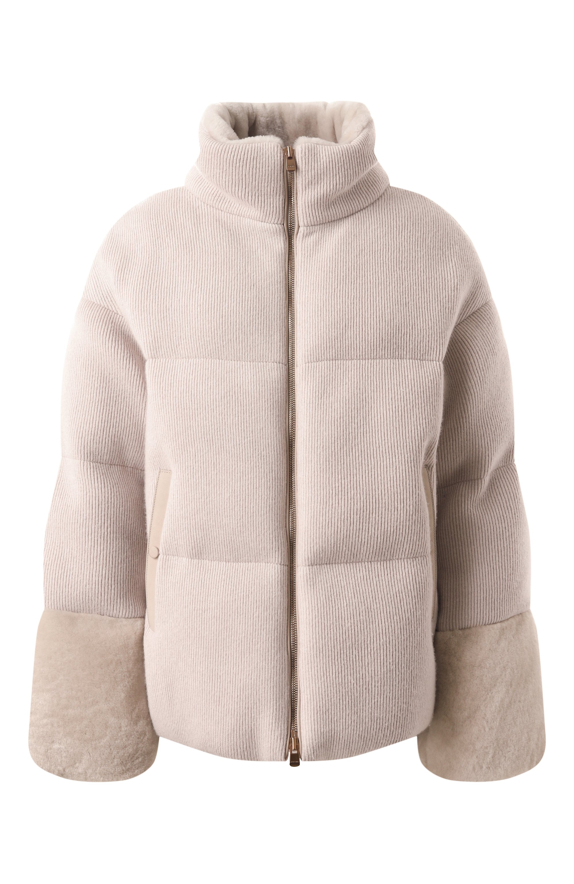 Кашемировый пуховик с меховой отделкой AGNONA, арт. TH0823E/M7003E, фото 1