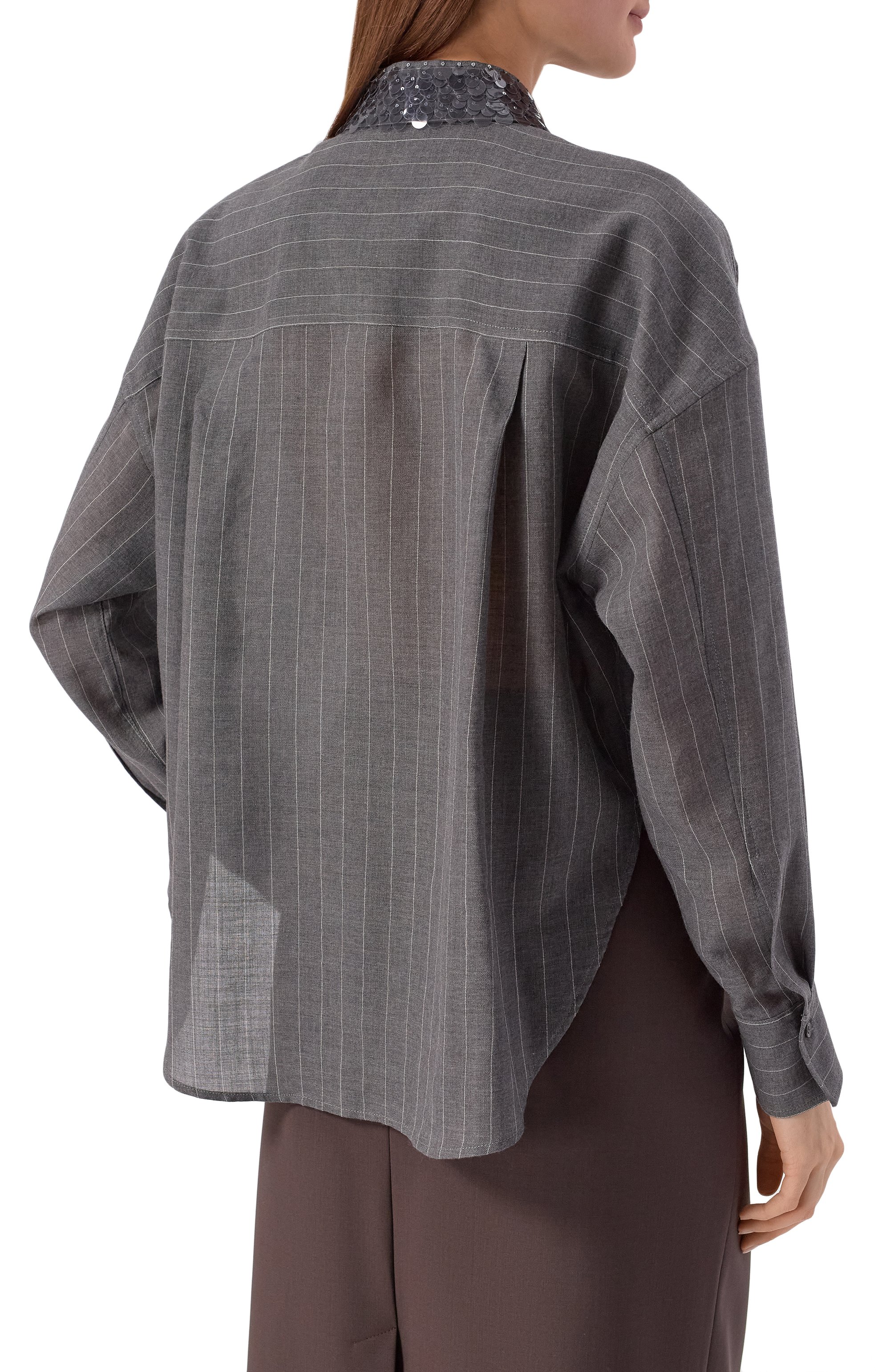 Шерстяная рубашка BRUNELLO CUCINELLI, арт. MP908RE506, фото 4