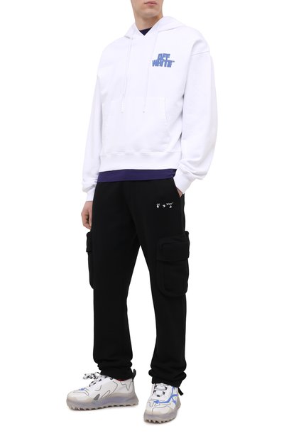 Хлопковые брюки-карго OFF-WHITE, арт. 0MCH036R21FLE001, фото 2