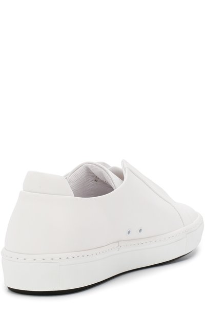 Кожаные кеды без шнуровки с эластичной вставкой GIORGIO ARMANI, арт. X2X075/XF240, фото 4