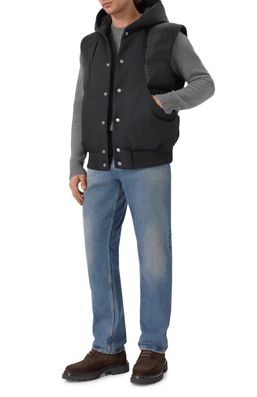 Утепленный жилет Balmain FH0T0141/MF22 Синий  FH0T0141/MF22 Фото 2