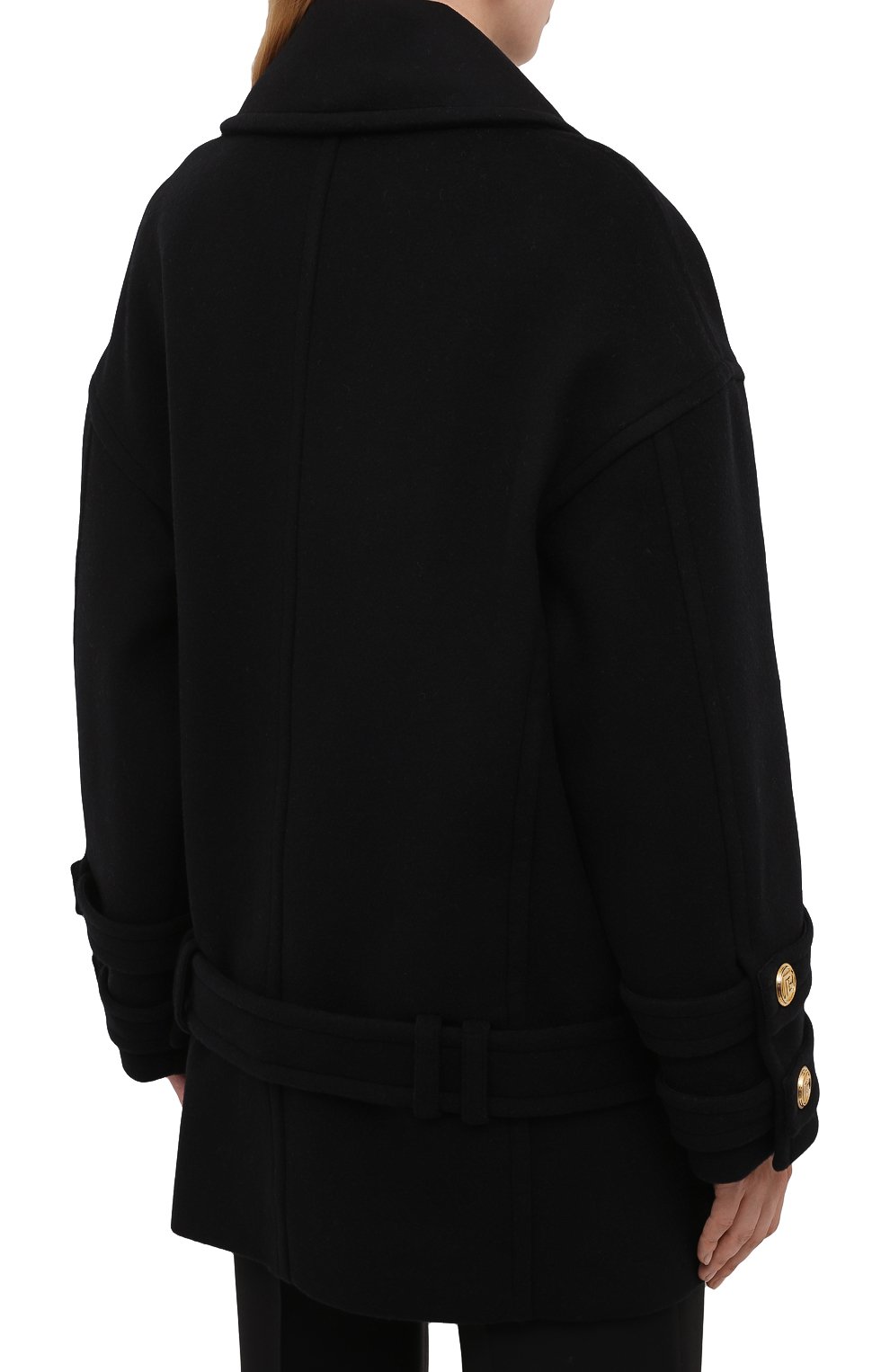 Шерстяное пальто BALMAIN, арт. WF1UA005/W006, фото 4