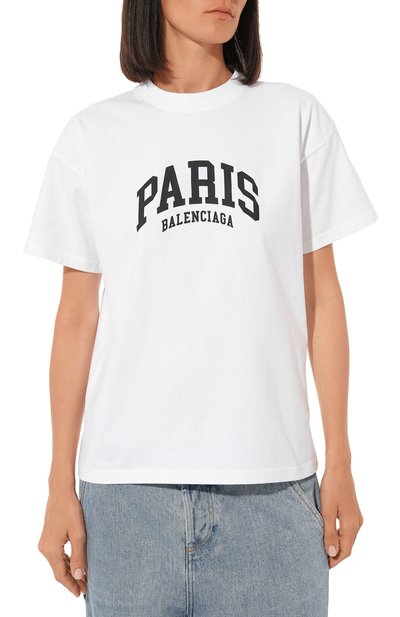 Хлопковая футболка BALENCIAGA, арт. 612965 TLVL7, фото 3