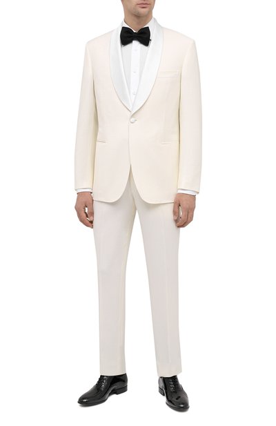 Шерстяной смокинг BRIONI белого цвета по цене 560000 руб., арт. RTI40Q/0ZA14/LISIDE, фото 1 Шерстяной смокинг BRIONI, арт. RTI40Q/0ZA14/LISIDE, фото 1