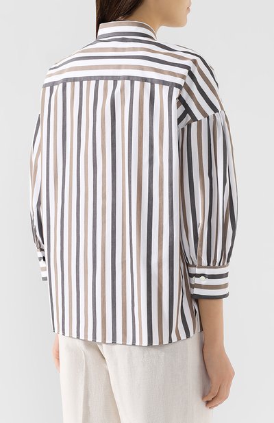 Хлопковая рубашка BRUNELLO CUCINELLI, арт. MF753RF116, фото 4