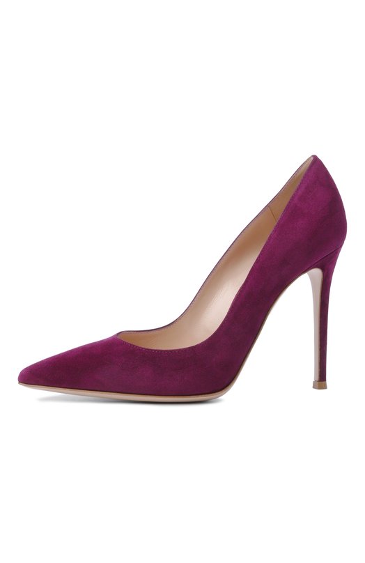 Замшевые туфли Gianvito 105 Gianvito Rossi G28470.15RIC.CAMP0IS Фиолетовый  G28470.15RIC.CAMP0IS Фото 4