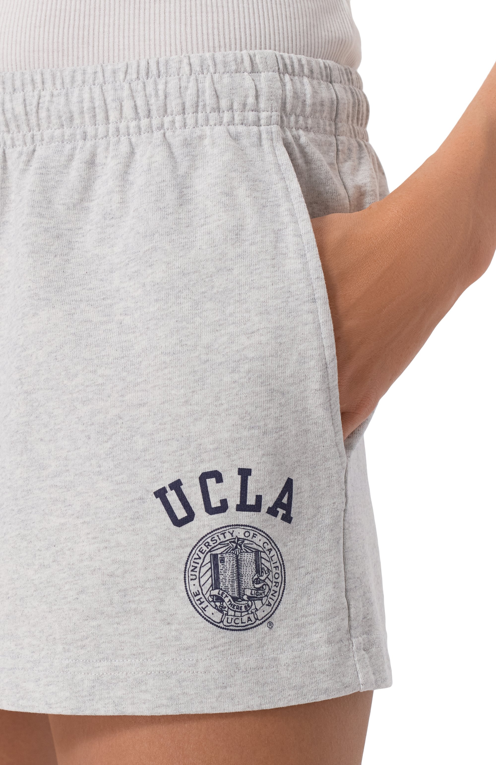 Хлопковые шорты sporty & rich x ucla SPORTY AND RICH, арт. SH037615639GY03, фото 5