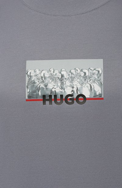 Хлопковая футболка HUGO, арт. 50471549, фото 5