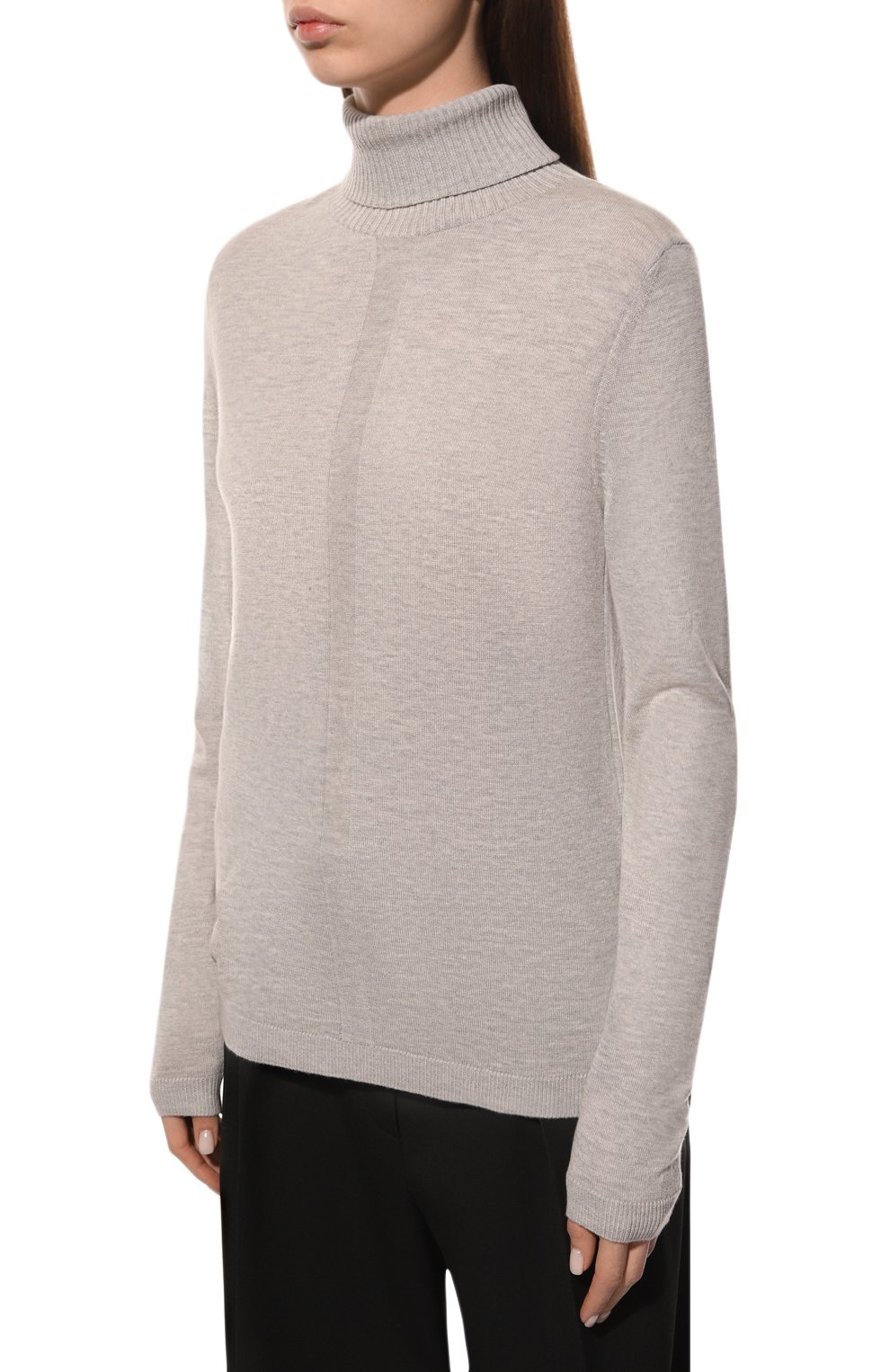 Водолазка из шерсти и шелка FREEAGE, арт. FW 20146-LGM, фото 3