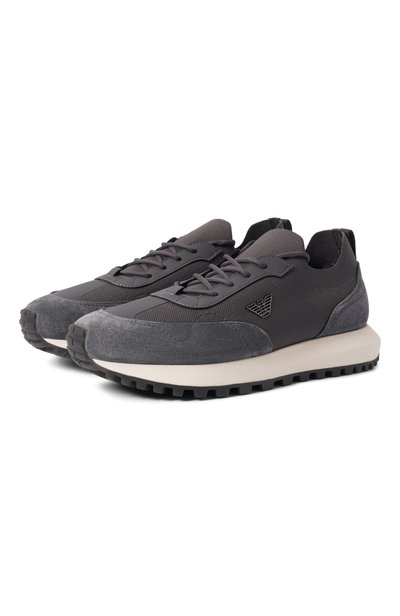 Мужские комбинированные кроссовки EMPORIO ARMANI, арт. EM003739/AF19724