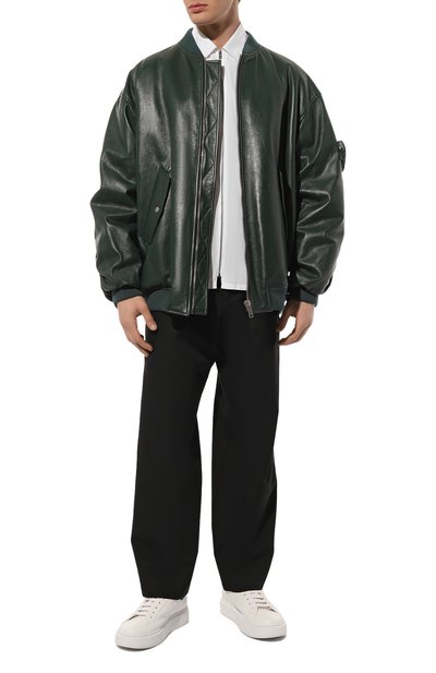 Кожаный бомбер PRADA, арт. UPS557-1ZFE-F0L76, фото 2