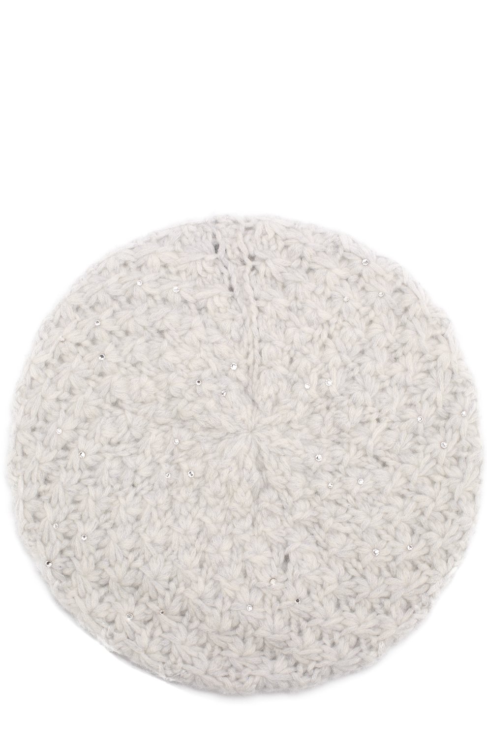 Кашемировый берет с отделкой стразами WILLIAM SHARP светло-серого цвета по цене 46650 руб., арт. A98-3, фото 1 Кашемировый берет с отделкой стразами WILLIAM SHARP, арт. A98-3, фото 1