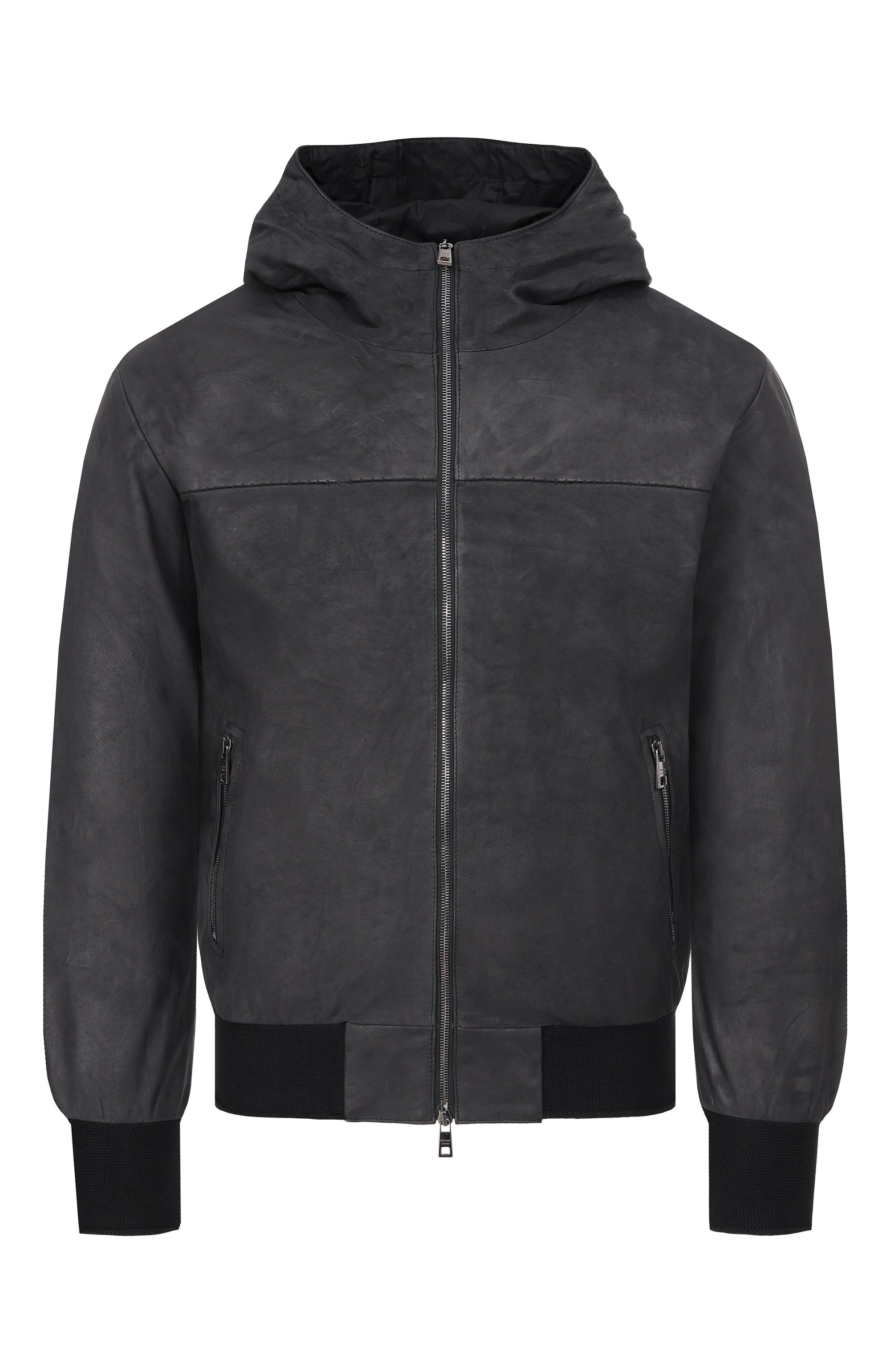 Кожаный бомбер GIORGIO BRATO, арт. GU26S14096NAPSTM, фото 1