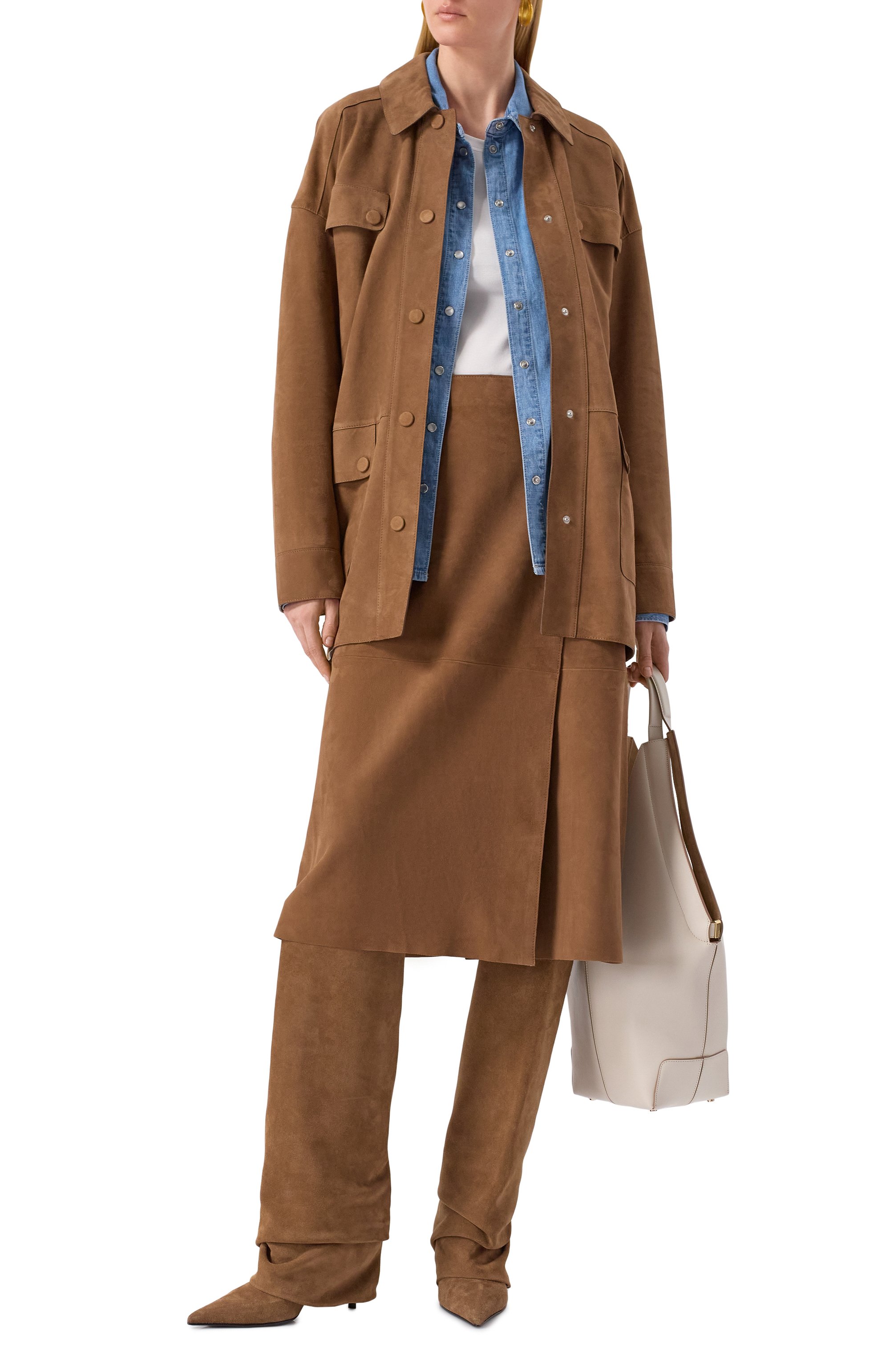 Замшевый жакет YVES SALOMON, арт. 24EYV21982AVXX/A2234, фото 2