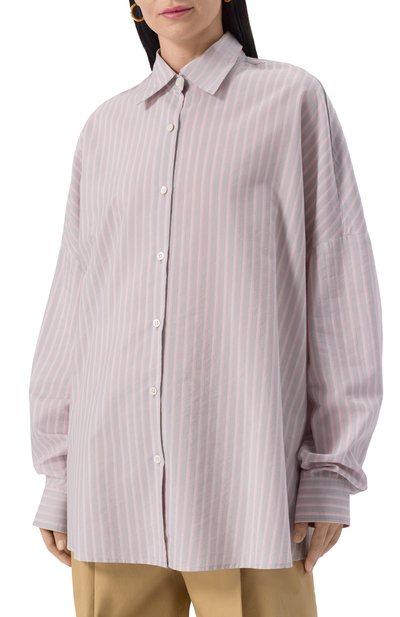 Рубашка DRIES VAN NOTEN серого цвета по цене 74900 руб., арт. 251-010700-1524, фото 3 Рубашка DRIES VAN NOTEN, арт. 251-010700-1524, фото 3