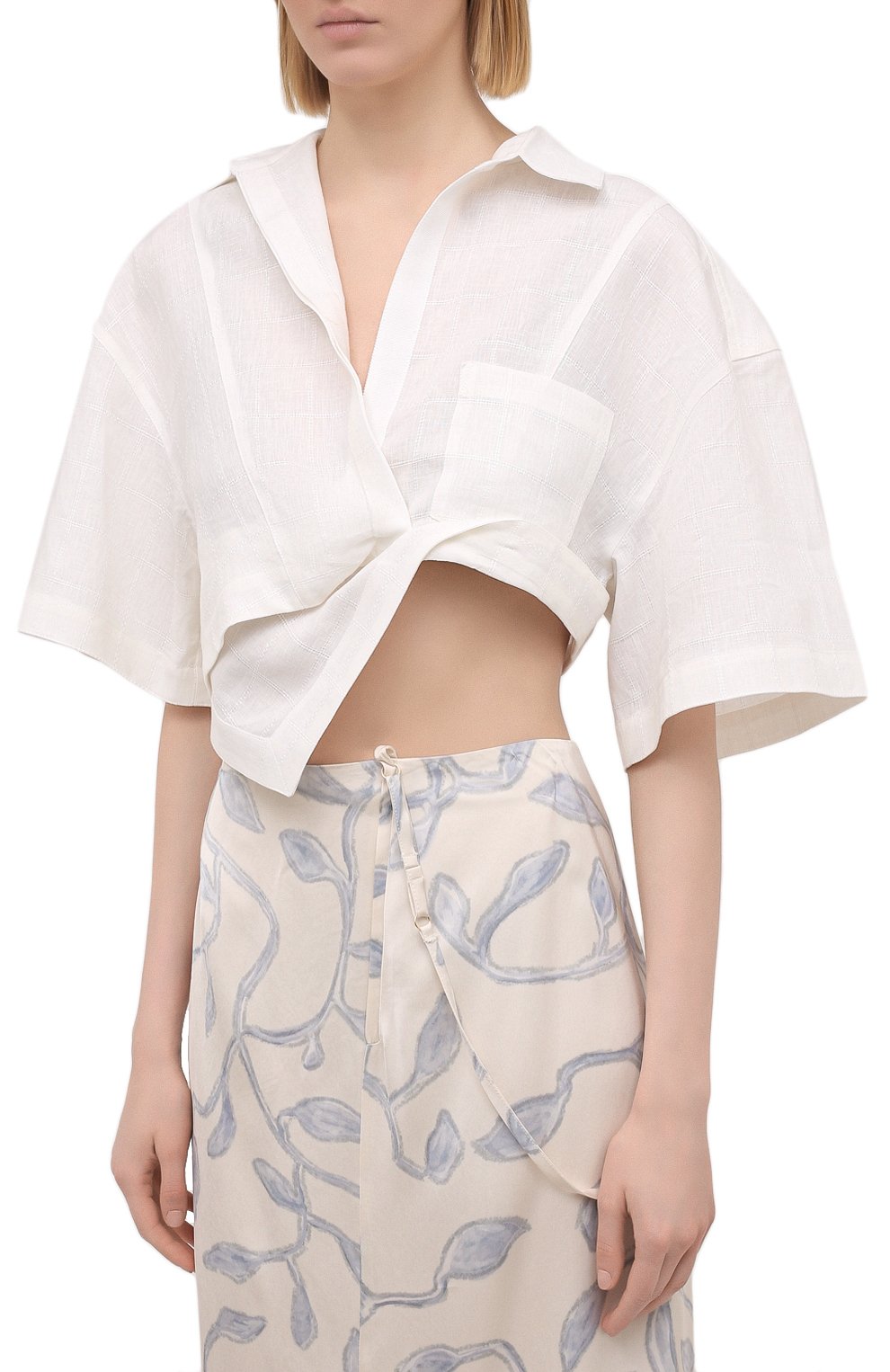 Льняная рубашка JACQUEMUS, арт. 211SH08/108114, фото 3