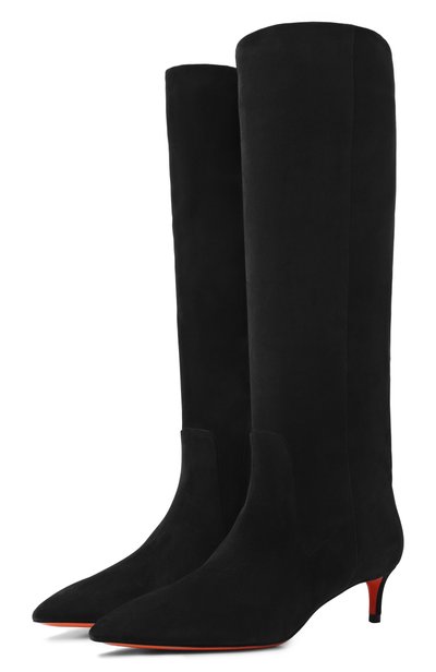 Женские замшевые сапоги SANTONI, арт. WSLG72436HI2SAEA