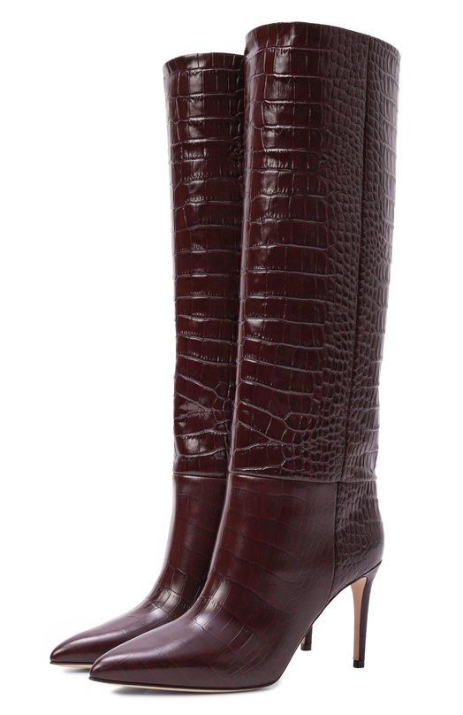 Кожаные сапоги Stiletto 85 Paris Texas PX548-XC0C0 Бордовый PX548-XC0C0