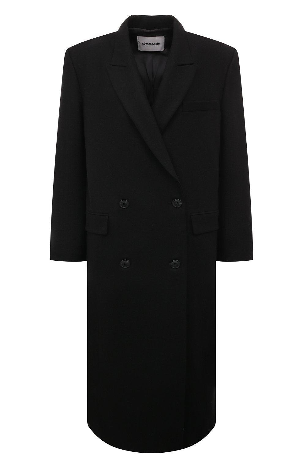 Шерстяное пальто LOW CLASSIC, арт. L0W22FW_CT10BK, фото 1