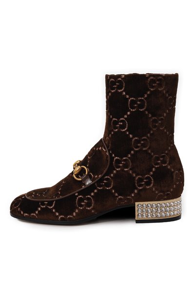 Текстильные ботильоны GUCCI, арт. 525242 9JT20, фото 4